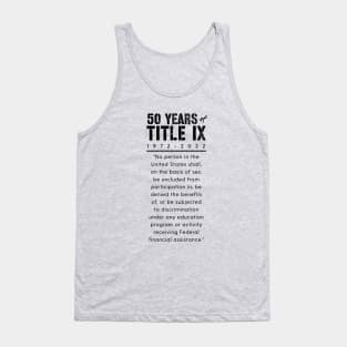 50 Years of Title IX 1972 to 2022 Commemorative Tank Top